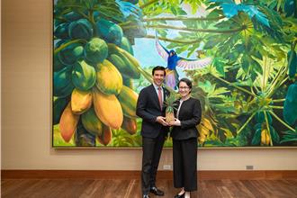 接見美農業部次長  蕭美琴盼台美持續推動農業合作