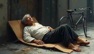 骑脚踏车「绕过半个台湾」清淤 彰化伯婉拒床垫睡纸板