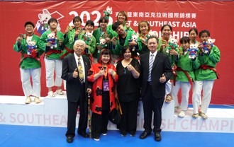東南亞克拉術國際錦標賽 中華隊11金最大贏家