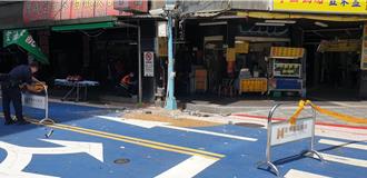 北市華陰街大樓外牆下磚塊雨    40歲男遭砸傷送醫