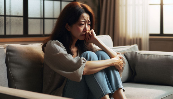 舌头相遇时！渣夫偷吃证据超赤裸 「性爱对话，25年婚被毁了，悲情女获赔30万元。（示意图、与本案无关／AI生成）