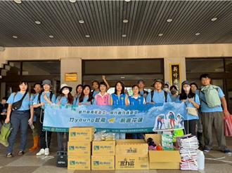 竹縣青年志工化身鏟子超人 中秋連假助花蓮災復