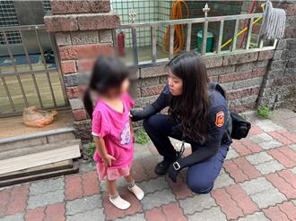 桃園5歲女娃趁家人熟睡偷溜上街   迷路大哭遇巡邏警平安返家