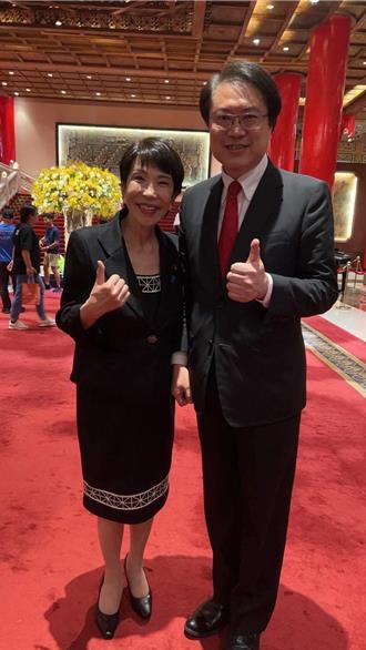 行動派女性政治家  林右昌想起日新首相高市早苗熱情擁抱