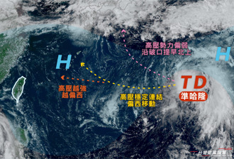 天氣》準哈隆至少中颱  粉專曝3路徑：西進台灣待觀察