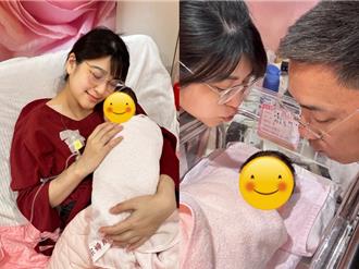 中秋前夕地表最強小四報到！樓心潼二胎女兒提早2天誕生
