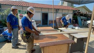 台南做工行善團秋節連假上工   為後壁區獨居弱勢受災戶修屋