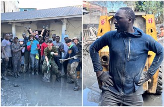 中秋忙救灾！黑龙率领「甘比亚团」赴花莲　网：以为到了瓦甘达