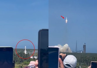 群眾拍火箭發射倒數完卻沒動作　竟是「拍錯目標」