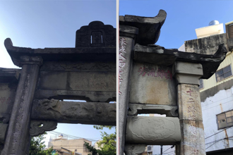 大甲林氏貞孝坊古蹟龜裂！區公所：已申請補助盼原貌修復