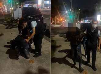  狼狽落網！無票硬闖推站務員落軌逃逸  鐵警當街逮人