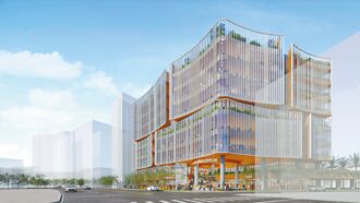 新北總圖二館 挨批像放大版住宅