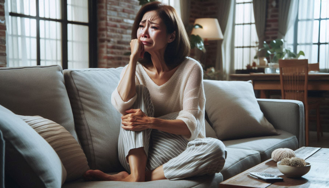 家中惊见壮阳药！抓包夫偷恋女同事，医师娘崩溃讨钱求抚慰。（示意图、与本案无关／AI生成）