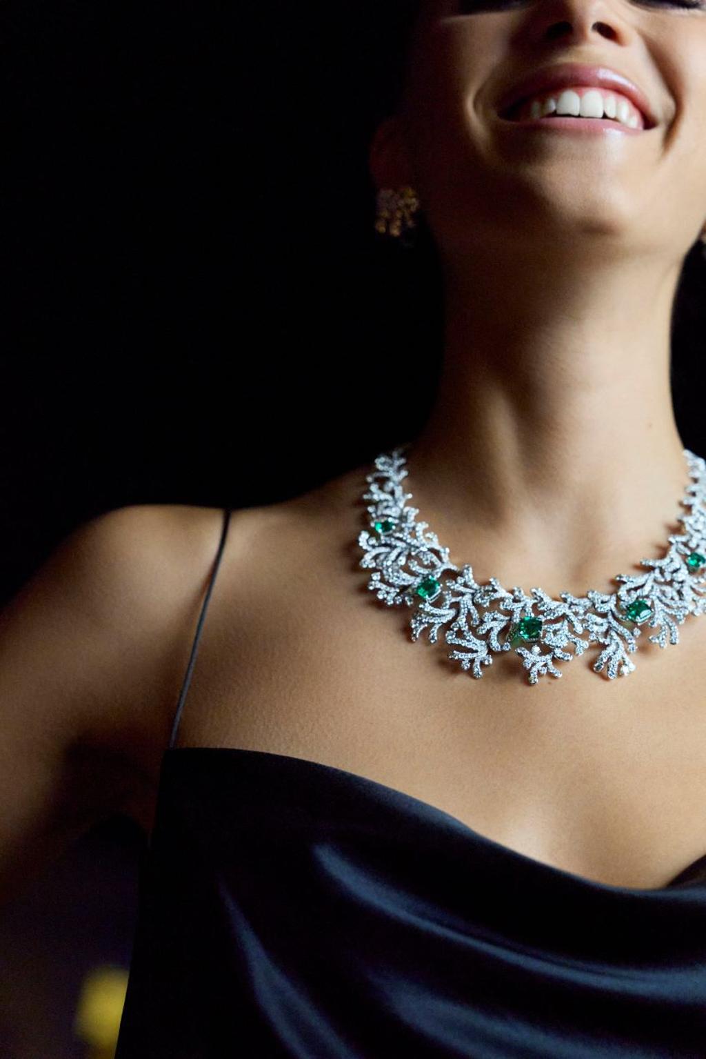 蒂芙尼日前在米蘭發表Blue Book《Sea of Wonder瑰海奇珍》系列珠寶,以神秘的海洋生物為創作靈感。(Tiffany & Co.提供)