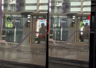 影》機捷月台抽菸嚼檳榔 遭勸阻竟「揮拳攻擊」畫面曝光