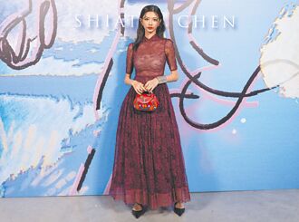 名模吳宜樺蕾絲裝 優雅東方美