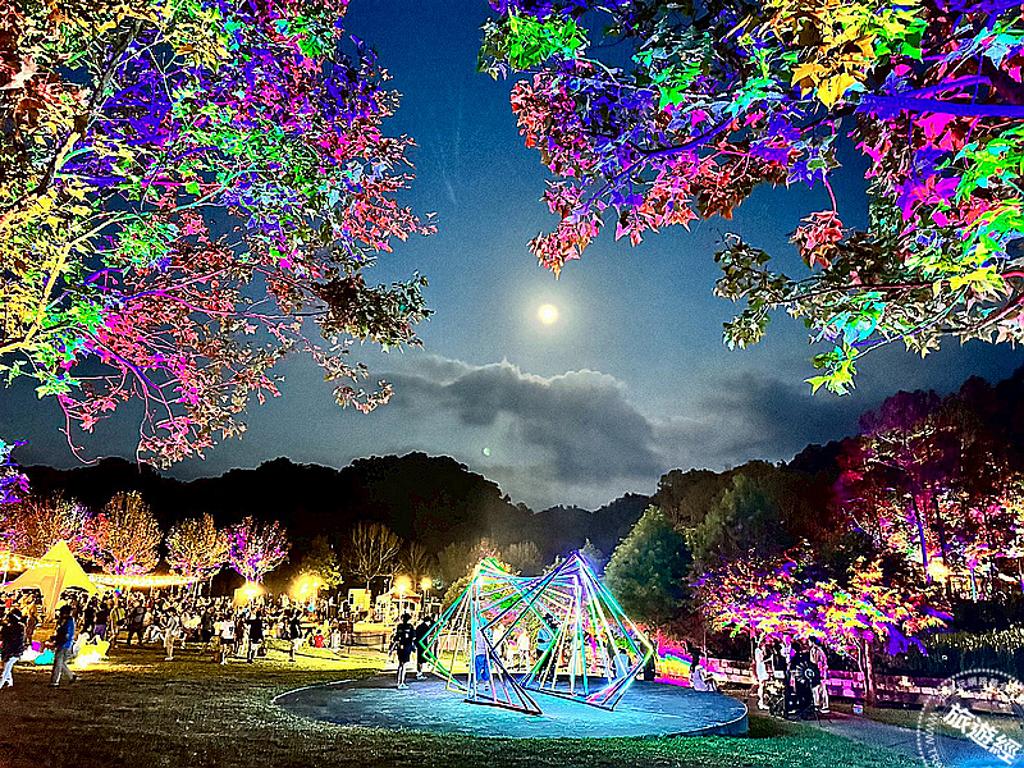 來慈湖潮復刻 _活動現場光環境（圖/桃園市政府觀旅局提供）