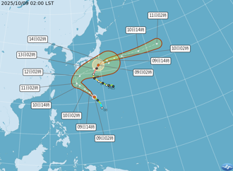 雙颱大迴轉 最新路徑曝 連假赴日留意