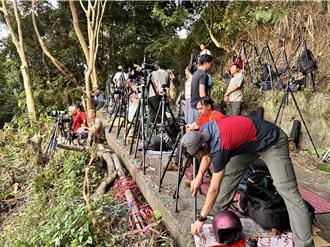 最受青睞國慶焰火拍攝點 南投15米寬山坡擠逾50人