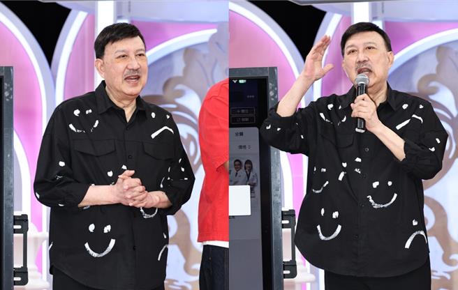 余天10日精神饱满的出席记者会。（池宗玲摄）