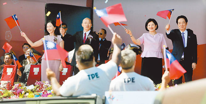 今年的国庆演说，聚焦于总统赖清德跟立法院长韩国瑜的两场演讲，赖强调「没有台湾就没有中华民国」，而韩则认为「中华民国保护了台湾」。（资料照／范扬光摄）