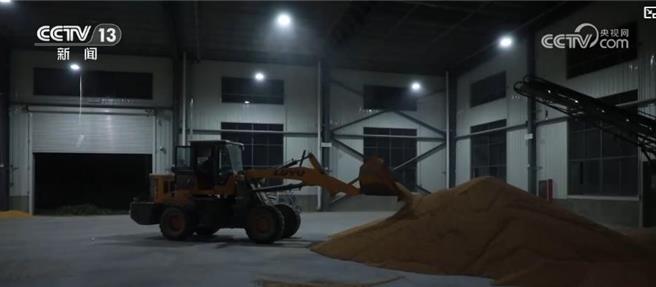 陆南北冰火两重天迎战漫长秋雨又抢又保秋收秋种。图为山东武城应对连续阴雨天气的烘乾服务点。（大陆央视）