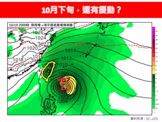 天氣》驟降10度時間曝 下旬熱帶擾動發展「離台灣很近」