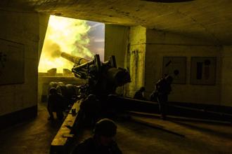 馬防部雲台操演 各式火砲齊發  火網籠罩馬祖夜空超壯觀