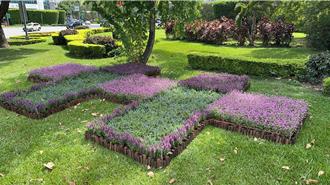 仁愛圓環雙十造景 千盆花卉綻放光輝10月