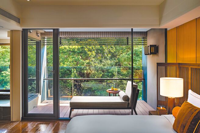 北投丽禧今年5月勇夺「旺旺中时台湾旅游大赏」特色旅宿项目「度假系」饭店奖，深受旅客喜爱。（北投丽禧温泉酒店提供）