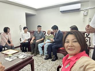 重陽前夕賴清德與盧秀燕同框！親訪百歲人瑞送金鎖片賀長壽