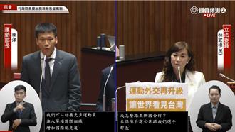 綠委關切中國大陸打壓我方運動員 李洋這樣回答