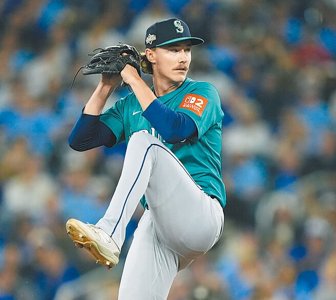 水手先发投手米勒主投6局只丢1分，漂亮拿下胜投。（路透）