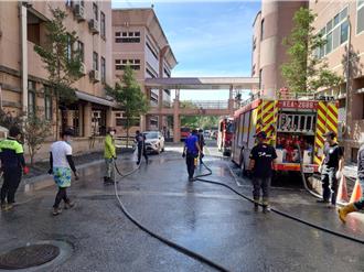 新北消防馳援花蓮Day11 助光復商工校園清淤