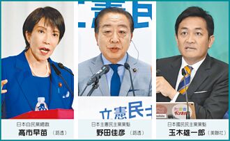 高市、玉木、野田3人角力 日迎政黨輪替？