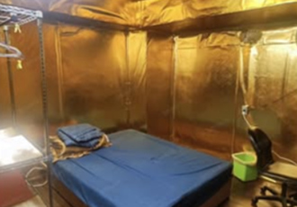 出租房太耀眼！牆壁、天花板金光閃閃　網笑：像住烤箱