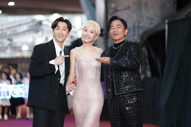 Lulu、陈汉典以及吴宗宪以《综艺大热门》入围综艺节目主持人奖。(杜宜谙摄影)