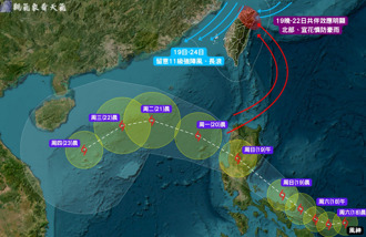 豪雨明開炸 專家警告風神這路徑下更猛「紫到發白」
