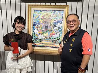 關渡宮「大專西畫新秀獎」首獎出爐 師大生畫萬靈迎干豆奪冠