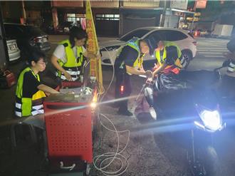 豐原公老坪改裝車噪音惹民怨 環警監聯合稽查一晚查獲11輛