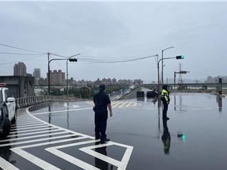 豪雨退水 二重疏洪道全面开放通行 晚间红黄线暂时开放停车