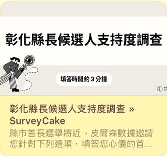 彰化縣長網路民調掀熱議 藍綠白人選都有卻獨漏1人