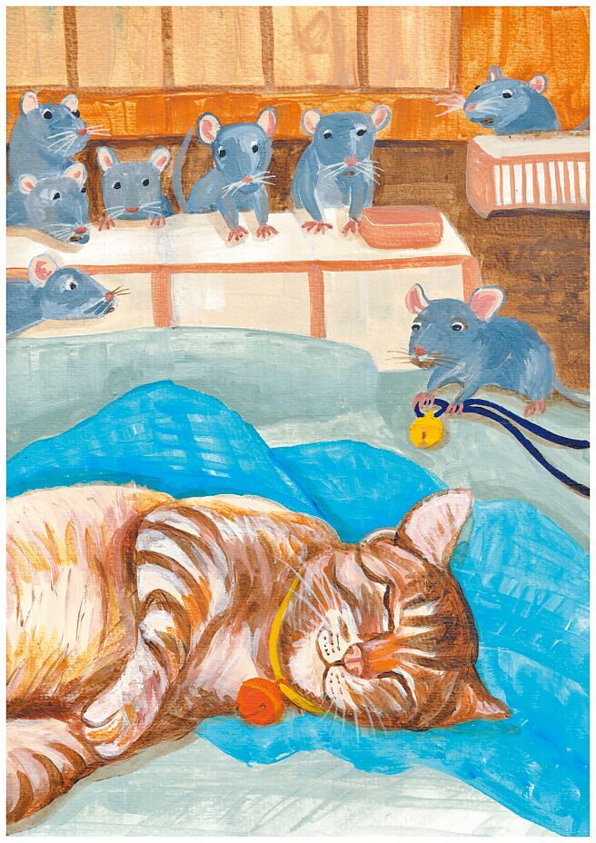 谁去替猫挂上铃铛？⊙图／童嘉