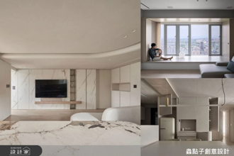 極簡風室內設計創造豐富收納可能，擁有隱形櫃體＋多功能臥榻超實用！