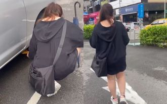 停車場詭異女「錢塞車底」 車主追問竟瞎掰：主管要來拿