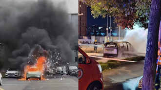 影》陆电动车自燃爆炸！「仅10秒」烧成一团火球   画面惊人