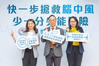 搶救腦中風 把握黃金4.5小時