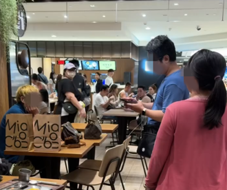 台北101連假爆衝突！男用餐遭陌生人「拿包砸頭」衝突畫面曝