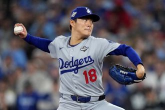 MLB》山本由伸9局完投勝 道奇5比1擒藍鳥扳平世界大賽