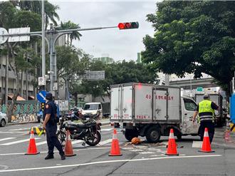 台北騎士送瓦斯遇劫　遭小貨車衝撞命危搶救中